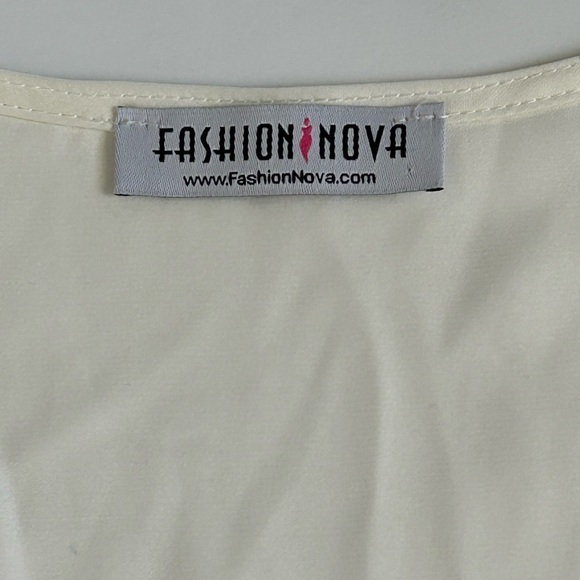 Fashion Nova Sugar Free Pearl color Mini Dress Sz. L - Picture 9 of 14